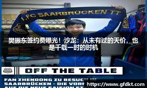 樊振东签约费曝光！沙龙：从未有过的天价，也是千载一时的时机